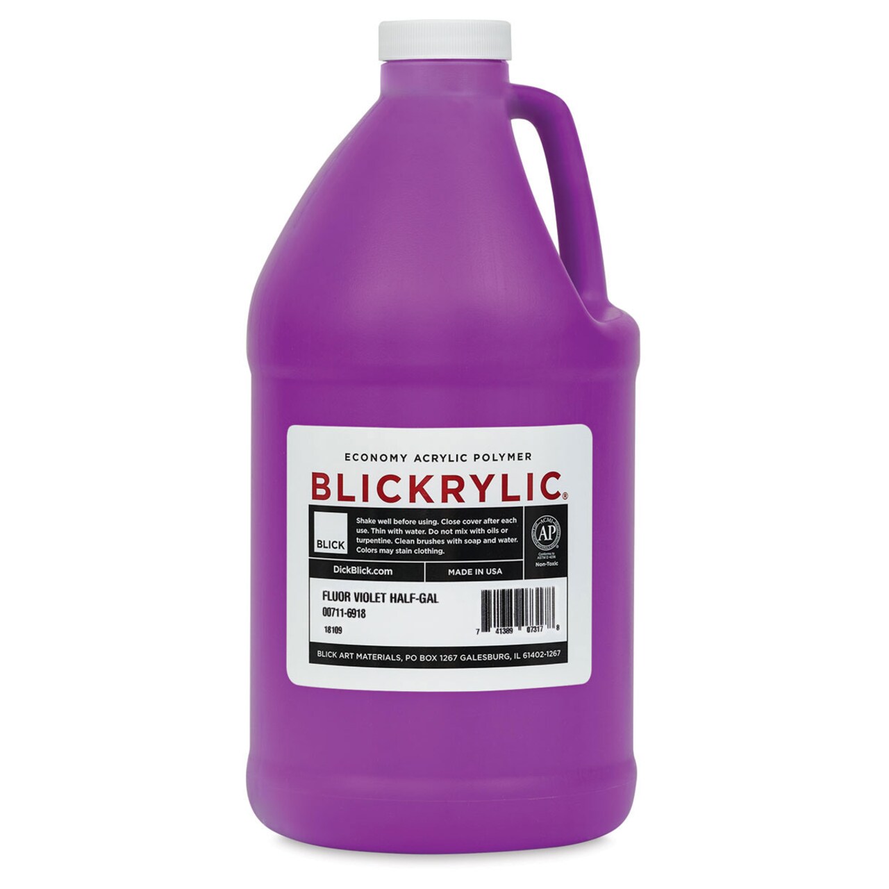 Blickrylic Student Acrylics - Fluorescent Violet, Half Gallon